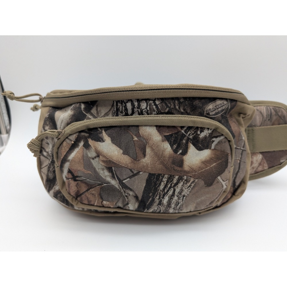 Realtree Hardwoods Camouflage Waist Pack Fanny Pack Hunting Bag Brown Canvas